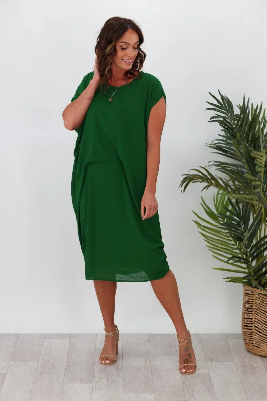 Clearance Sale Gloss By Shine On Vienna Dress Emerald