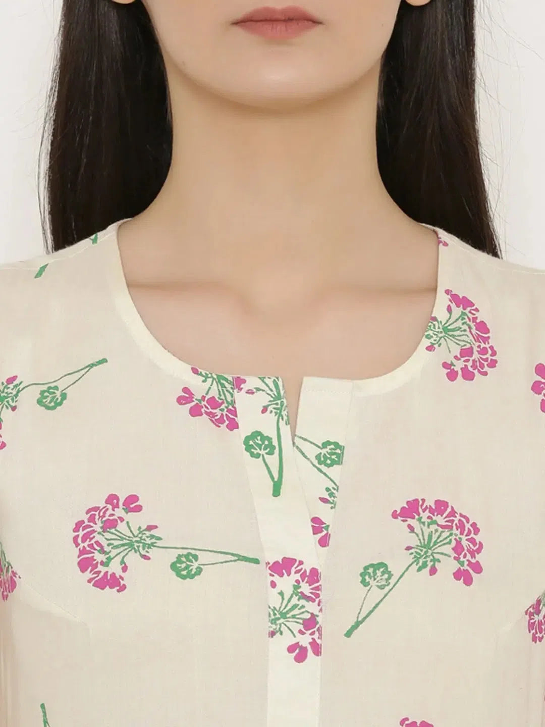 Outfits Ideas Short Block printed dress with front placket and side gathers in Off White