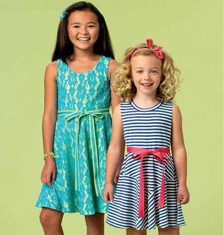 Plus Size Women Wear McCalls Child/Teen Dresses M6915