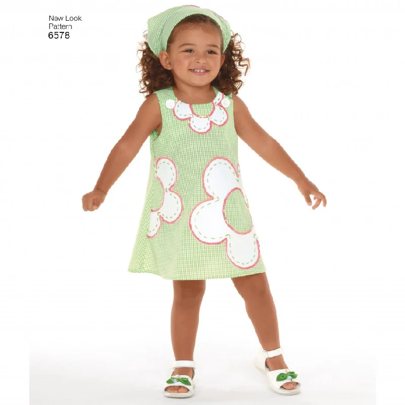 Women's Vintage Garments New Look Child/Baby Dresses N6578