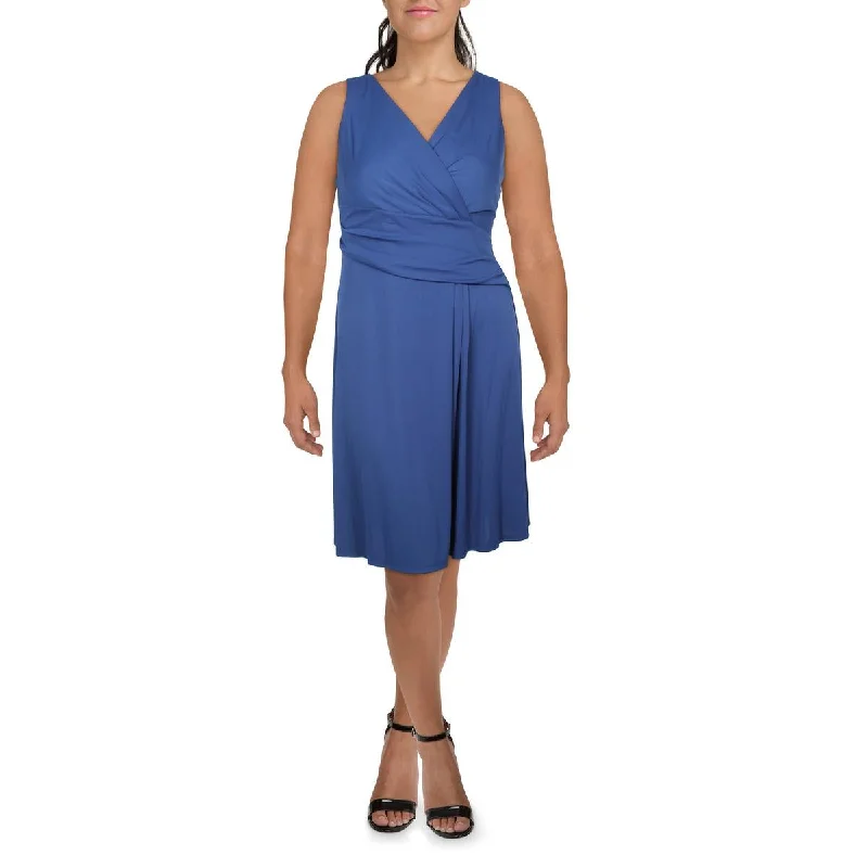 Casual Garments For Women Lauren Ralph Lauren Womens Party Knee Fit & Flare Dress