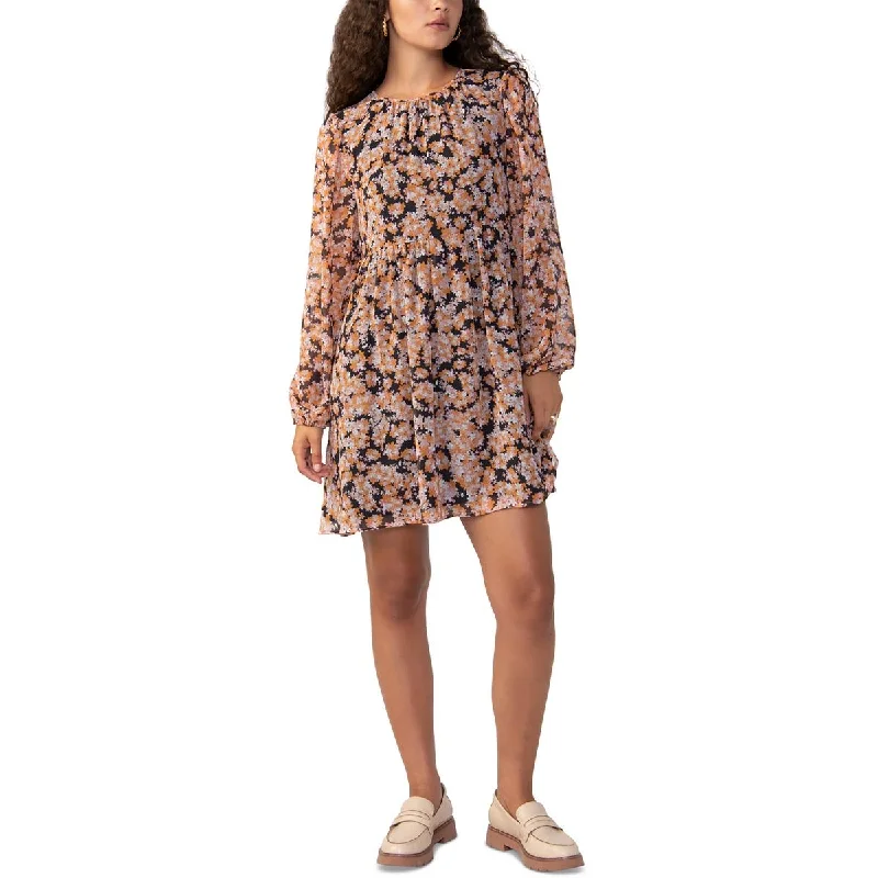 Cheap Women's Clothing Online Sanctuary Womens Shirred Neck Mini Babydoll Dress