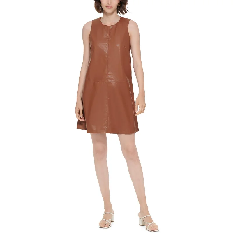 Women's Vintage-Inspired Outfit Calvin Klein Womens Office Business Sheath Dress