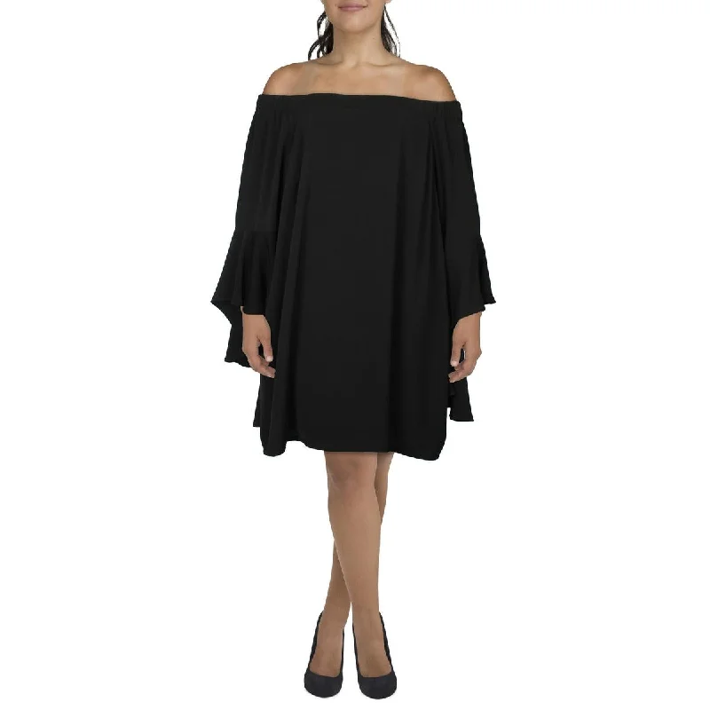 Timeless Women's Garments City Chic Womens Plus Flared Sleeves Short Fit & Flare Dress