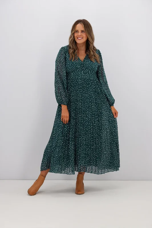 Affordable Online Boutique Boho Australia Kasey Dress Green White