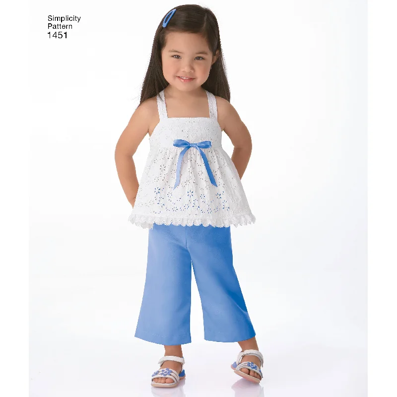 Women's Vacation Garments Simplicity Dress, Top, Trousers/Shorts S1451