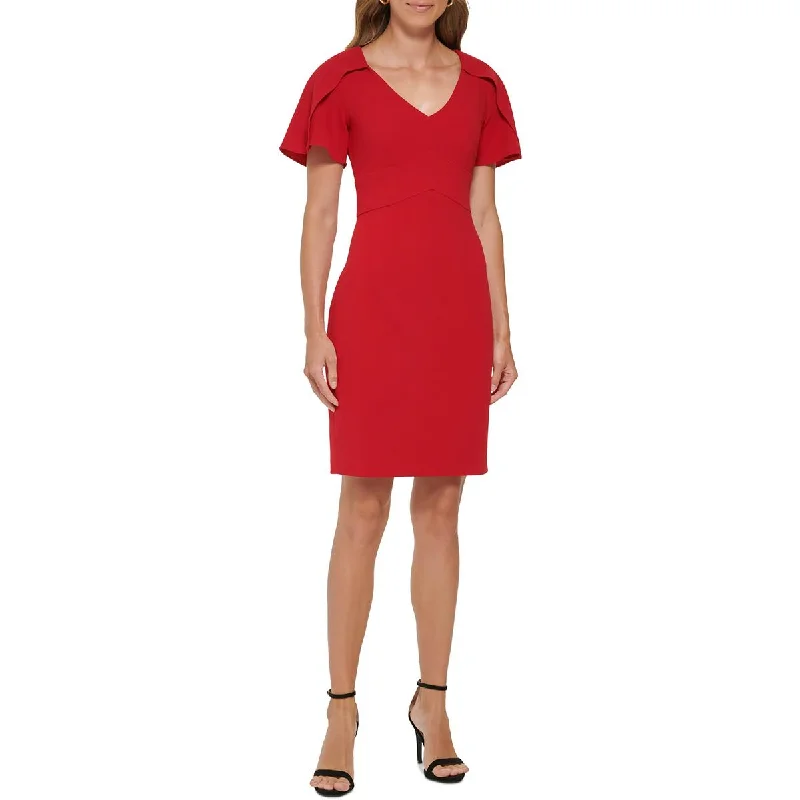 Women's Evening Wear Outfit DKNY Womens Office Mini Sheath Dress