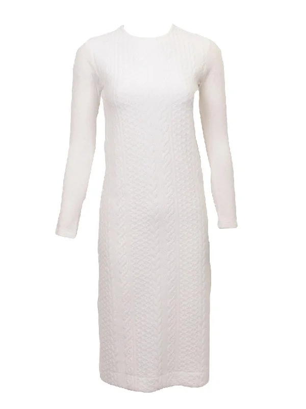 Women's Comfortable Lounge Garments Pinto Cable-Knit Sweater Dress