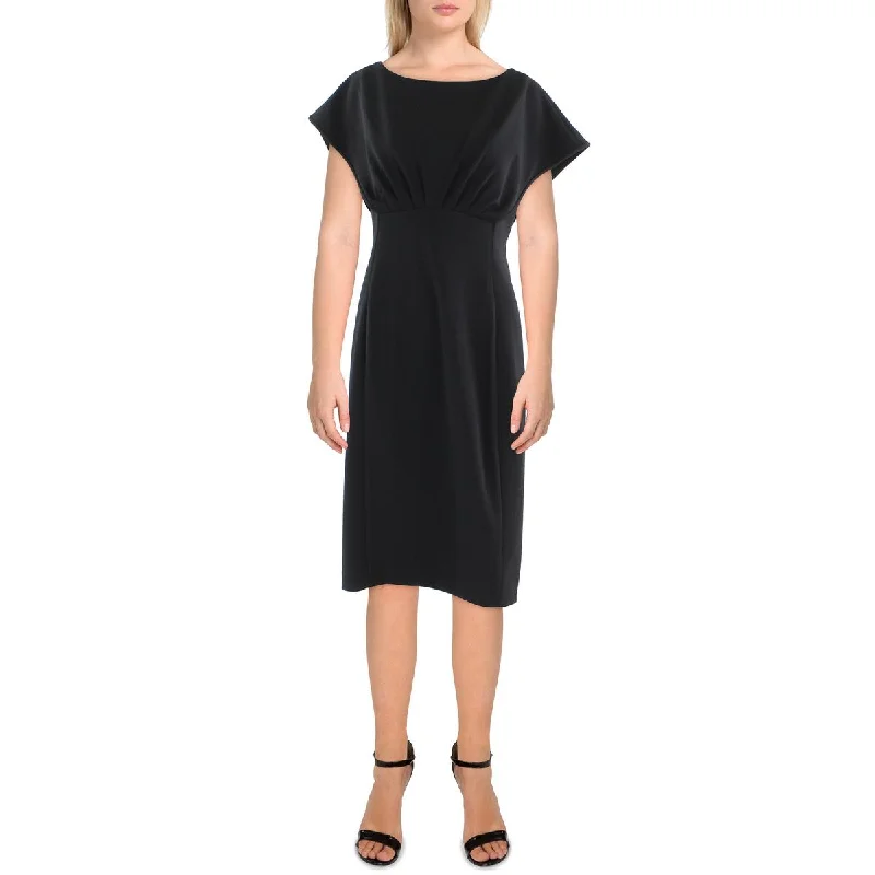 Bold Fashion Calvin Klein Womens Ruched Knee-Length Sheath Dress