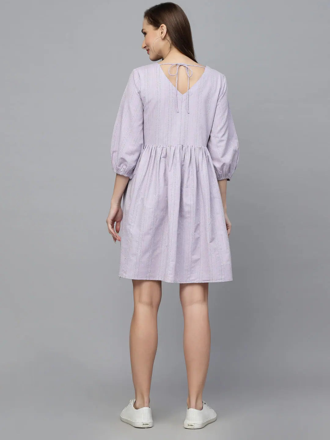 Affordable Women's Clothes Women's Woven Design Cotton Blend Flared dress-DRESCLOVER36
