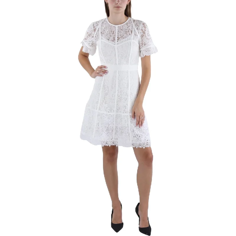 Festival Fashion French Connection Womens   Lace Above Knee Sheath Dress