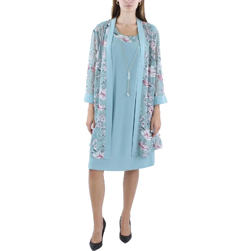 Luxury Fashion R&M Richards Womens Plus 2PC Jacket Two Piece Dress