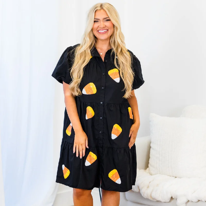 Women's Seasonal Wardrobe Clothing All Treats Dress, Black
