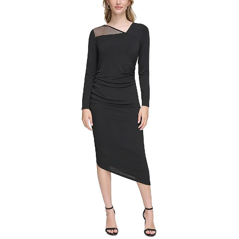 Must-Have Styles Calvin Klein Womens Asymmetric  Sheath Dress
