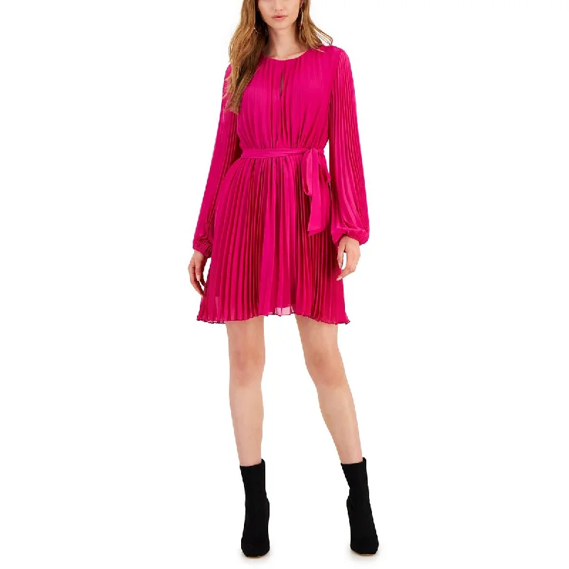 Chic Women's Outfit Ideas Sam Edelman Womens Pleated Above Knee Fit & Flare Dress