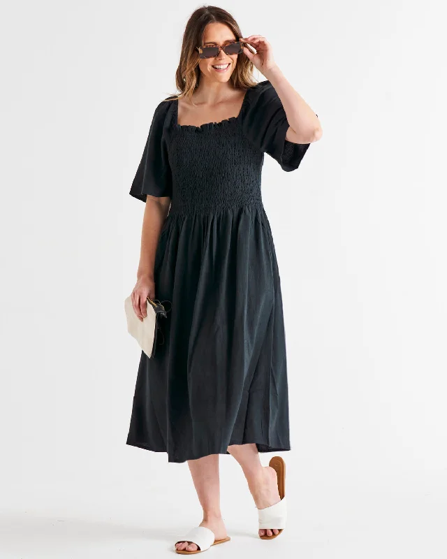 Stylish Women's Clothing Betty Basics Ingrid Dress Coal