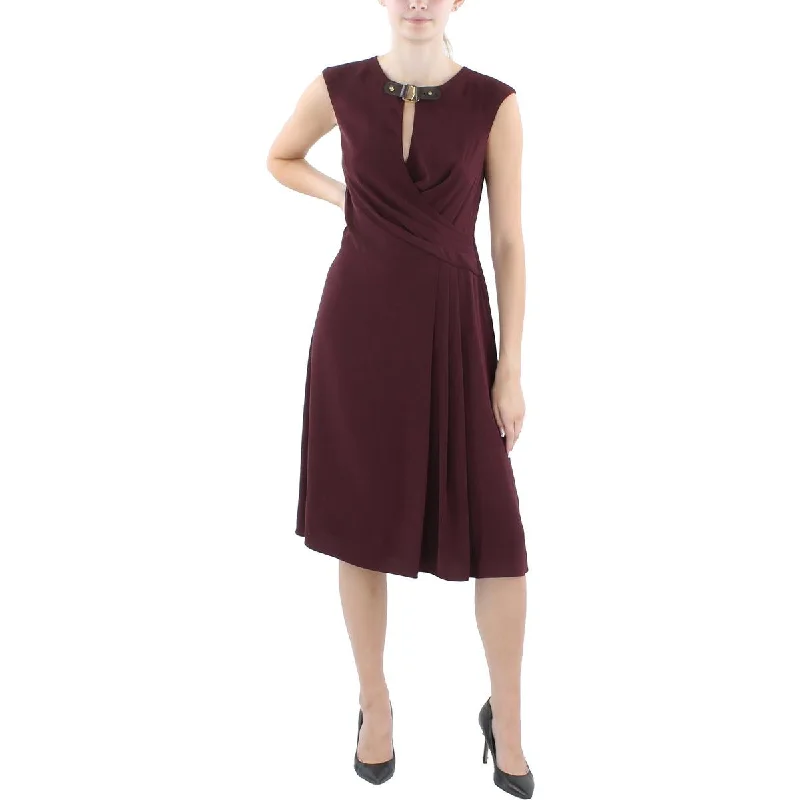 Women's Outfit Lauren Ralph Lauren Womens Buckle Trim Knee-Length Sheath Dress
