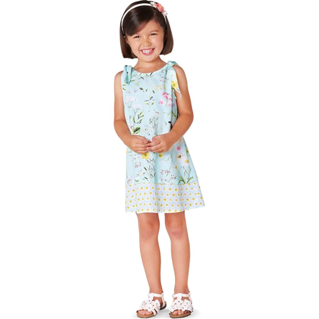 Women's Chic Outerwear Outfit Burda Child Top and Dresses 9416