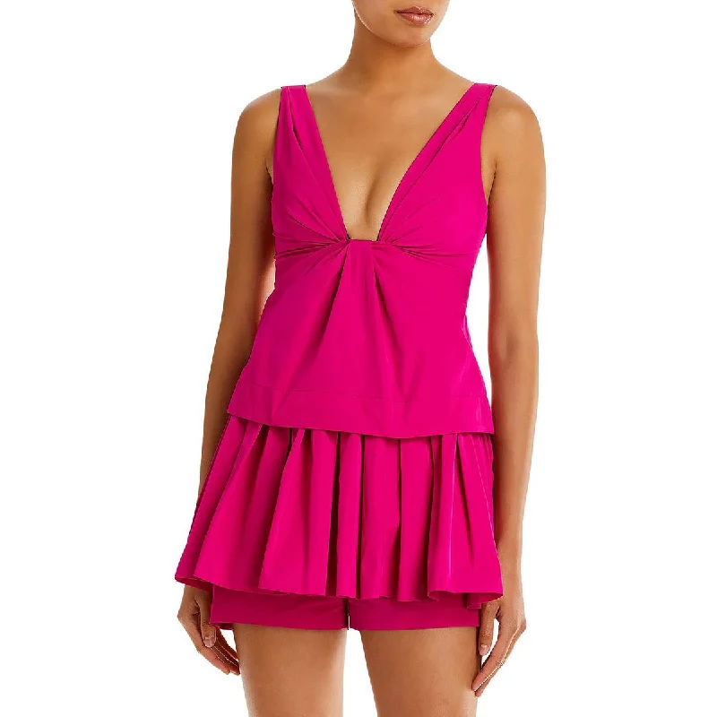 Clothing Store A.L.C. Womens Steph Pleated Short Two Piece Dress