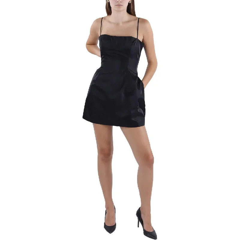 Chic Wardrobe Danielle Bernstein Womens Juniors Party Mini Fit & Flare Dress