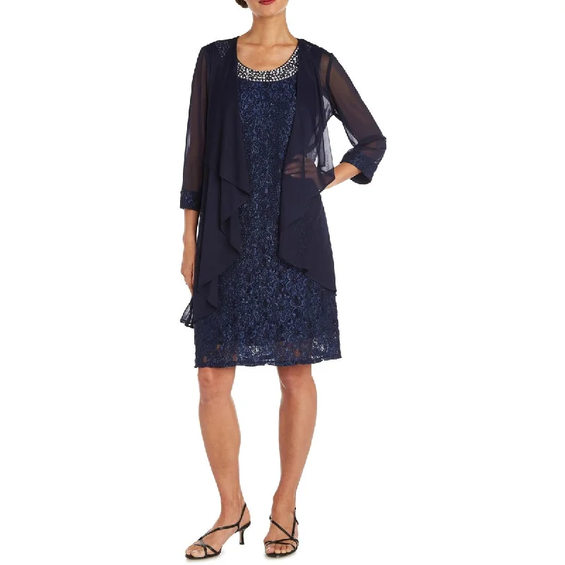 Women's Workout Garments R&M Richards Women's Short Lace Mother of the Bride Dress with Jacket