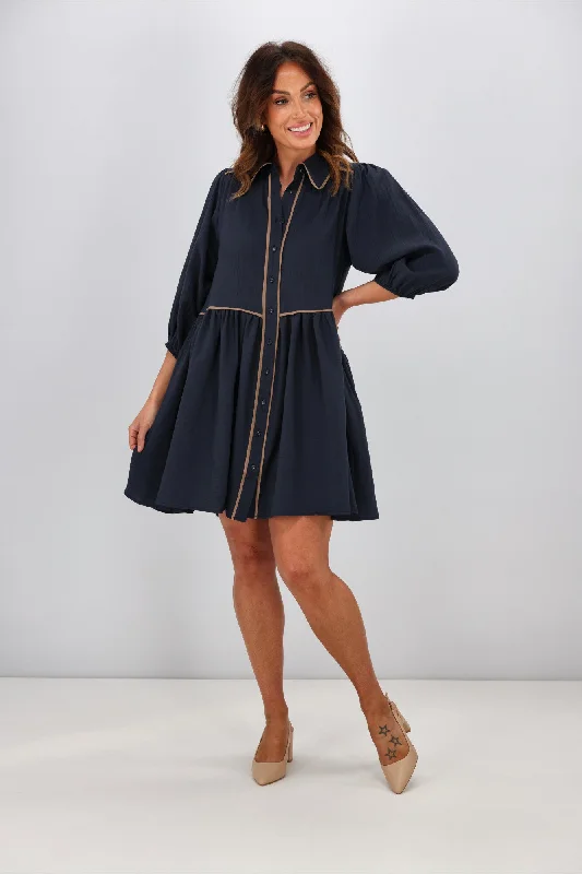 Clothes Women Roseason Isla Dress Navy