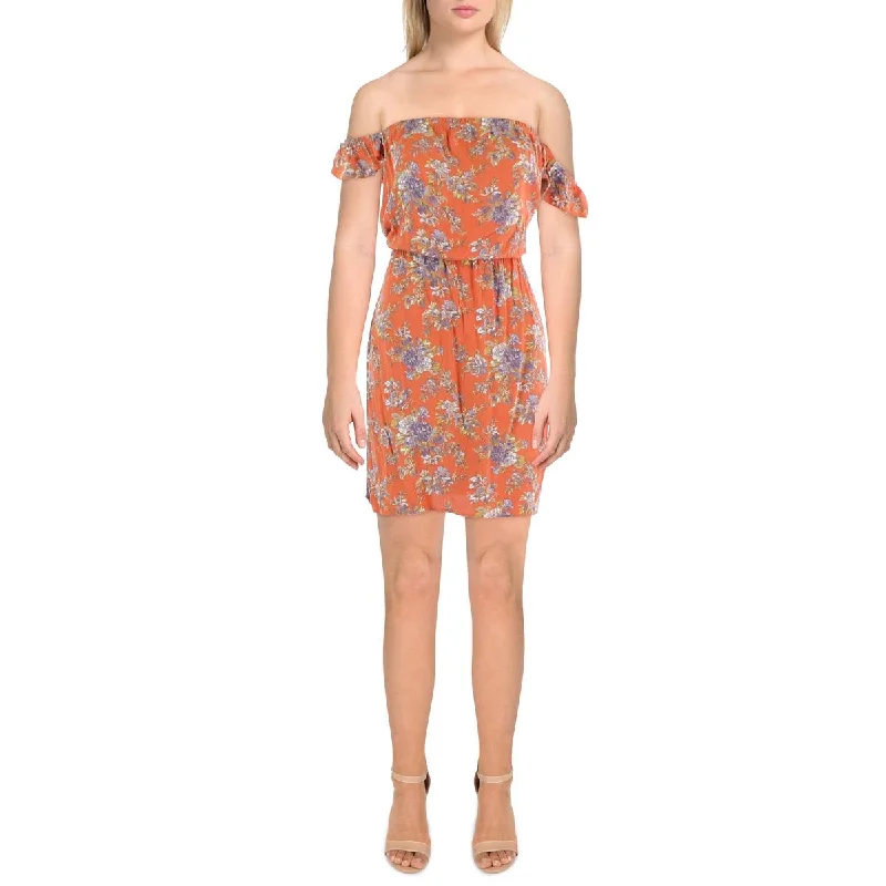 Stylish Women's Garments Raga Womens Mini Stretch Fit & Flare Dress