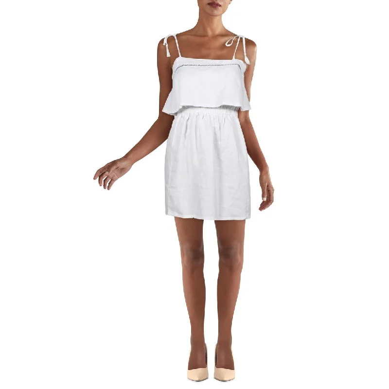 Trendy Boutiques Online Sancia Womens Cap Ferrat Embroidered Cut-Out Fit & Flare Dress Trendy Boutiques Online Sancia Womens Cap Ferrat Embroidered Cut-Out Fit & Flare Dress