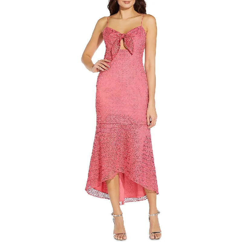 Exclusive Discount Aidan by Aidan Mattox Womens Eyelet Maxi Sheath Dress