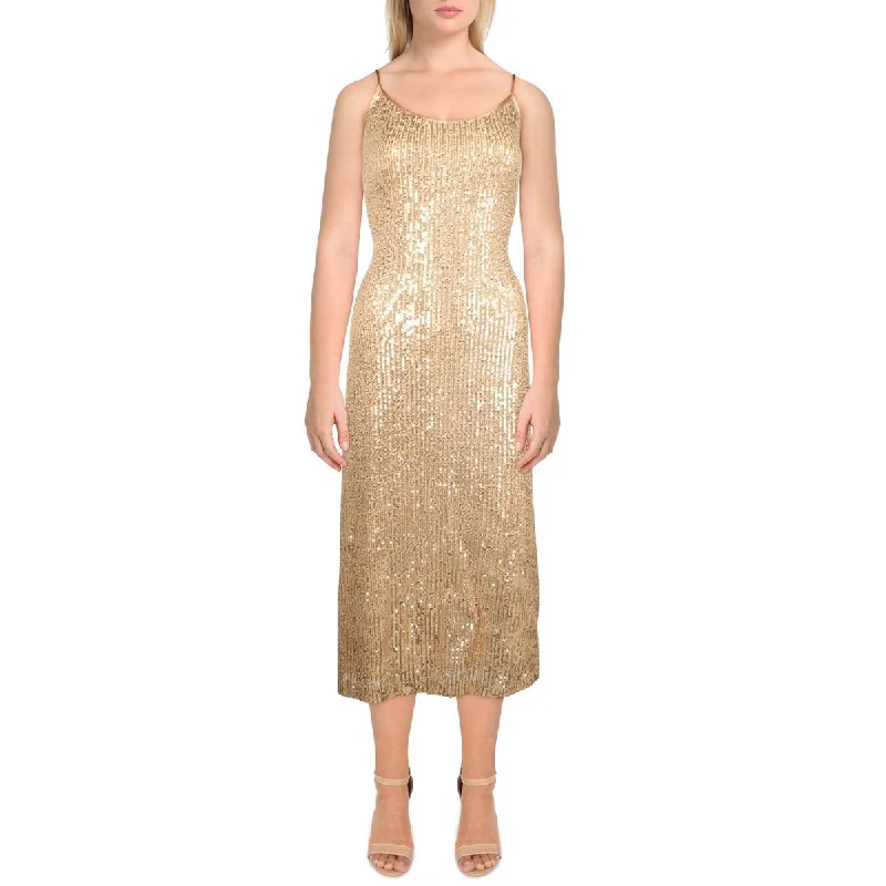 Women's Tops And Clothing BCBGeneration Womens    Sequin Long Sheath Dress