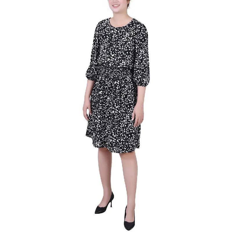 Modern Women's Outfit NY Collection Womens Petites Printed  Sheath Dress