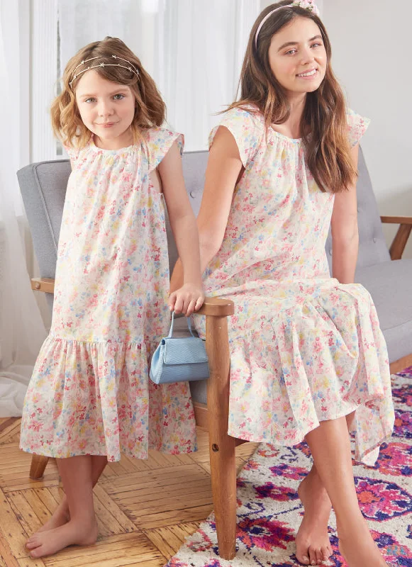 Earthy Tones McCalls Child/Teen Dresses M8216