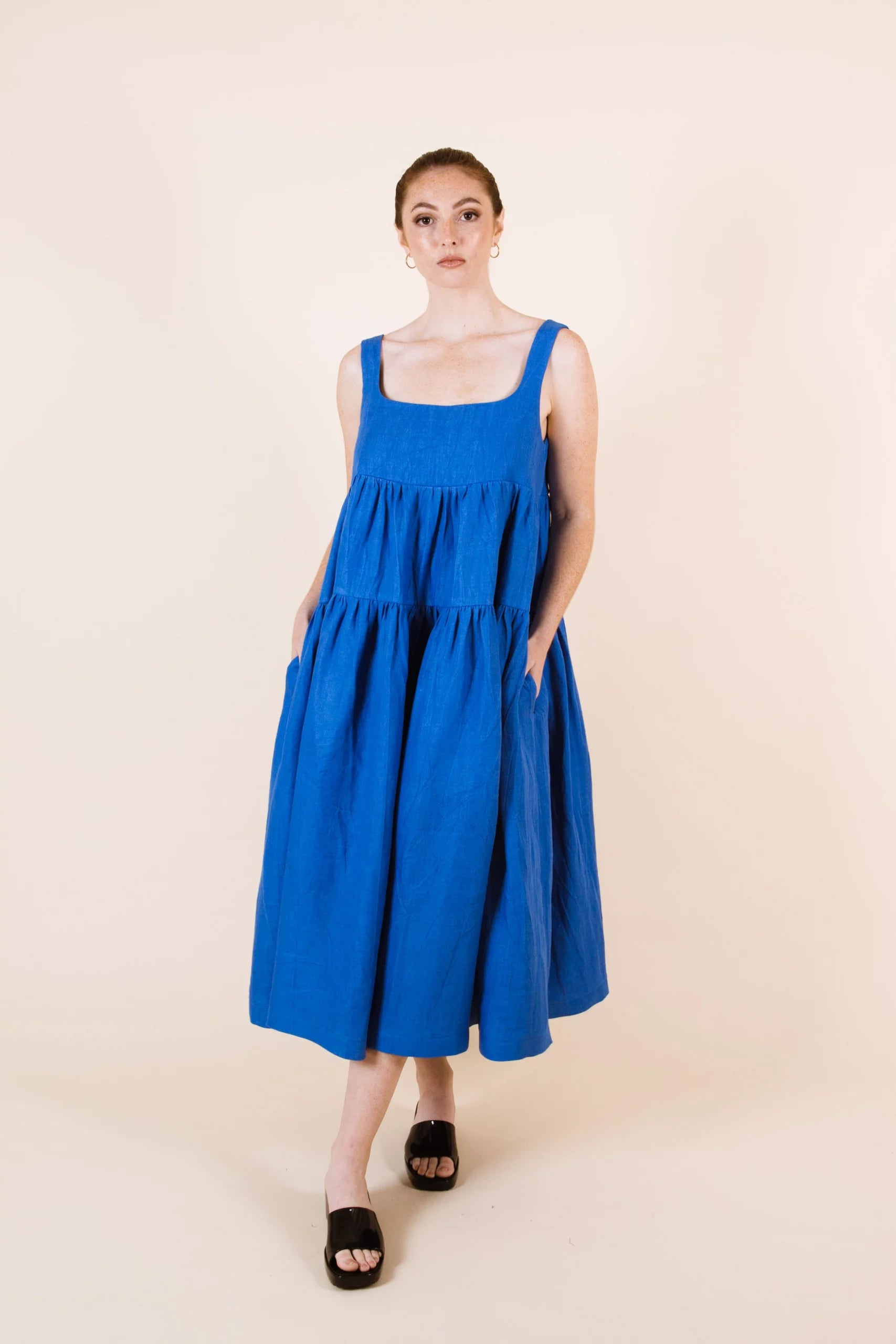 Earthy Tones Papercut Patterns Celestia Dress