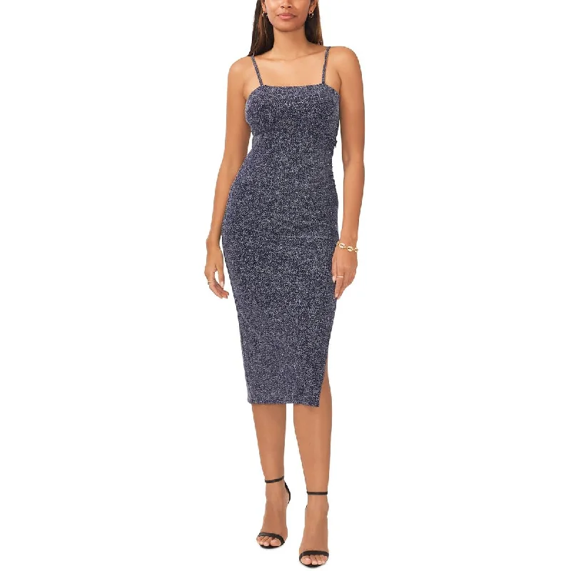 Women's Stylish Casual Garments 1.State Womens Glitter Ruched Sheath Dress