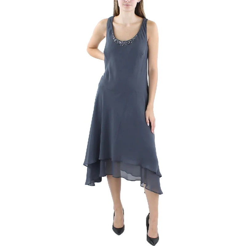 Women's Party Outfit SLNY Womens Chiffon Sheath Dress