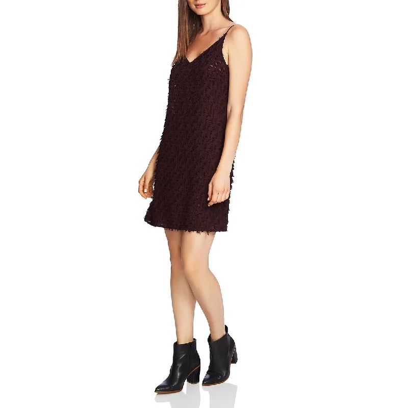 Women's Active Garments For Workouts 1.State Womens Fringe Mini Slip Dress
