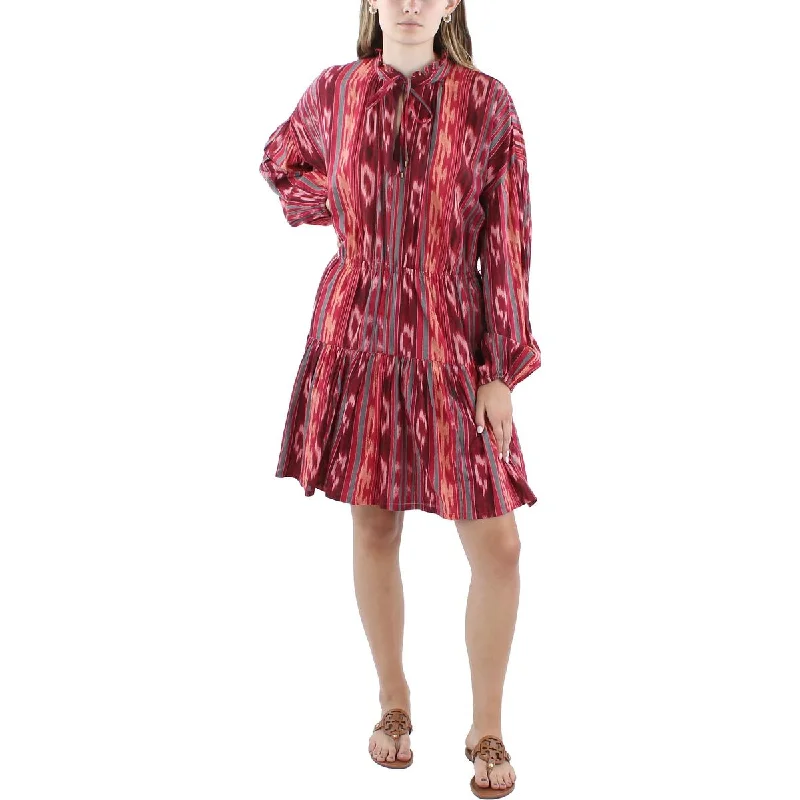 Women's Casual Wear Clothing Lauren Ralph Lauren Womens Printed Cotton Fit & Flare Dress