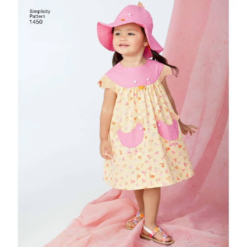 Women's Chic Outerwear Outfit Simplicity Dress, Top, Panties and Hat S1450
