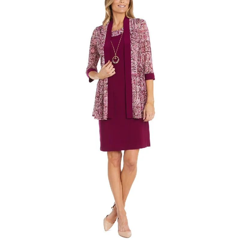 Festival Fashion R&M Richards Womens Stretch 2 Piece Two Piece Dress