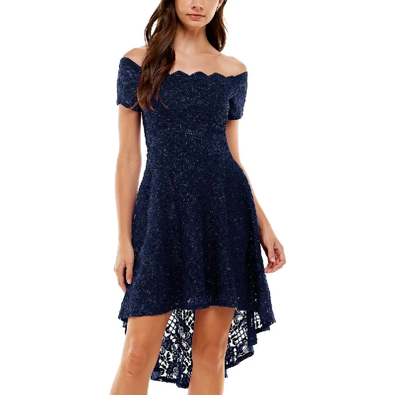 Women's Work Outfit City Studio Womens Juniors  Fit & Flare Dress