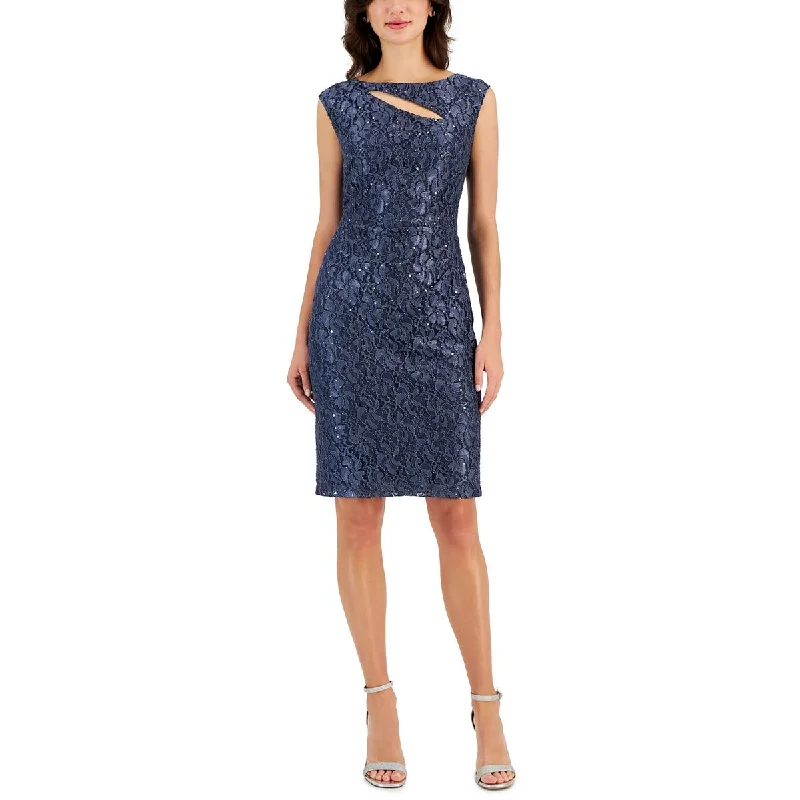 Sale For Women Connected Apparel Womens Lace Knee-Length Sheath Dress