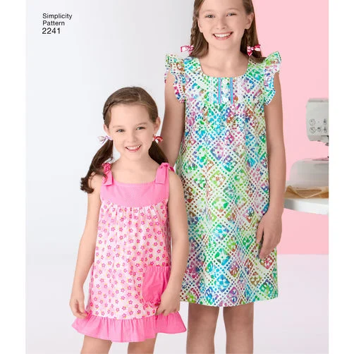High Street Women's Fashion for Trendy Shoppers Simplicity Child/Teens Dresses S2241