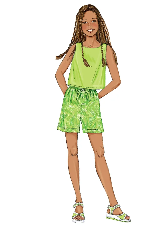 Stylish Outerwear Clothes For Women Butterick Girl/Teen Top, Dress, Shorts B3860