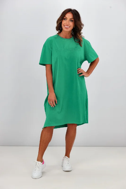 Stylish Dresses for Women Foxwood Simplified Tee Dress Bright Green
