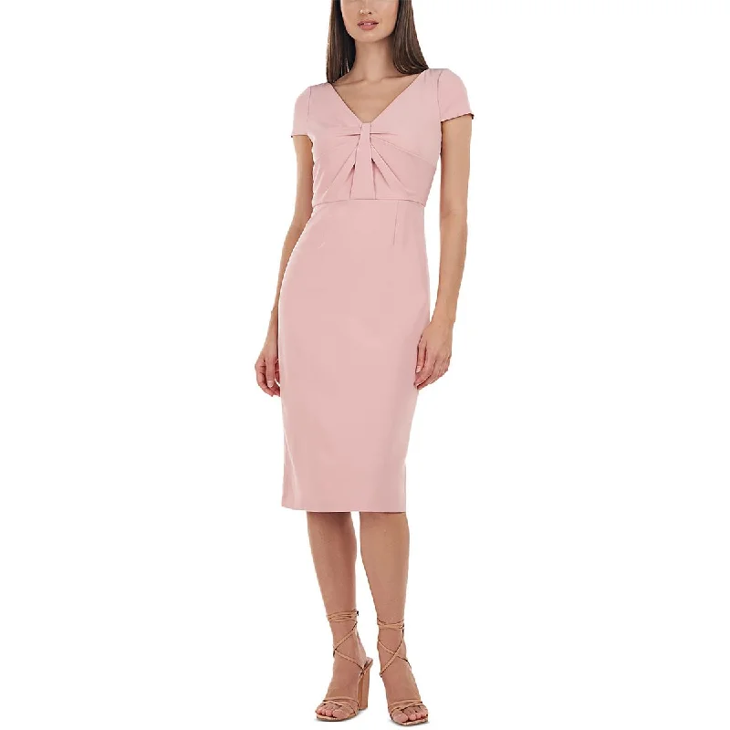 Women's Athletic Outfit JS Collections Womens Luciana Crepe V-Neck Sheath Dress