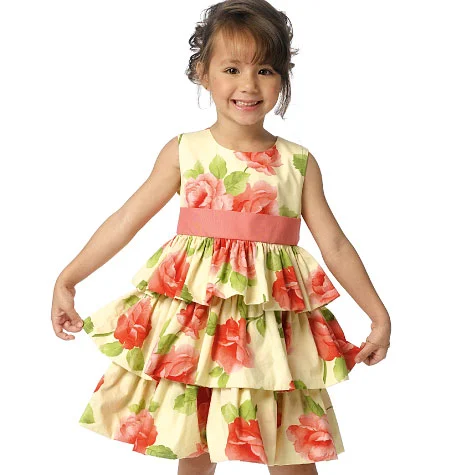 Fashionable Women's Clothes Butterick Children's Dresses B6161