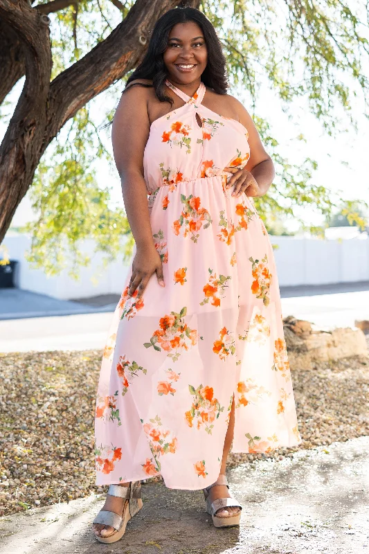 Elegant Styles Wherever I Can Dance Dress, Peach