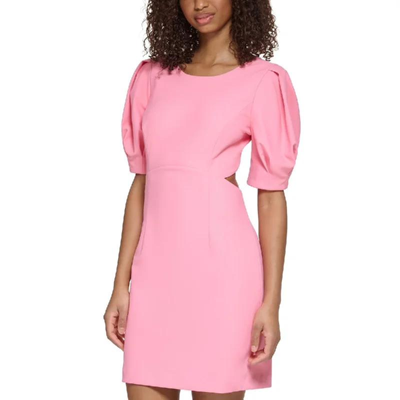 Chic Clothes For Women Karl Lagerfeld Paris Womens Puff Sleeves Mini Sheath Dress