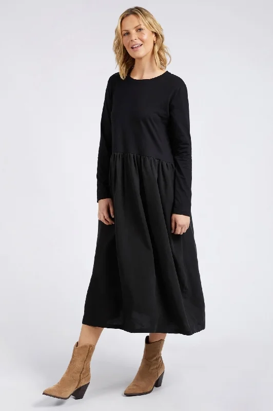 Women's Elegant Garments Elm Parker L/S Dress Black