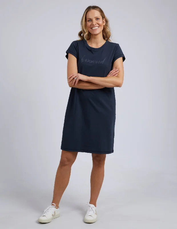 Women's Seasonal Garments Foxwood Signature Tee Dress Navy